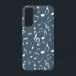 Musikmuster Samsung Galaxy Hülle<br><div class="desc">Für wahre Musikliebhaber</div>