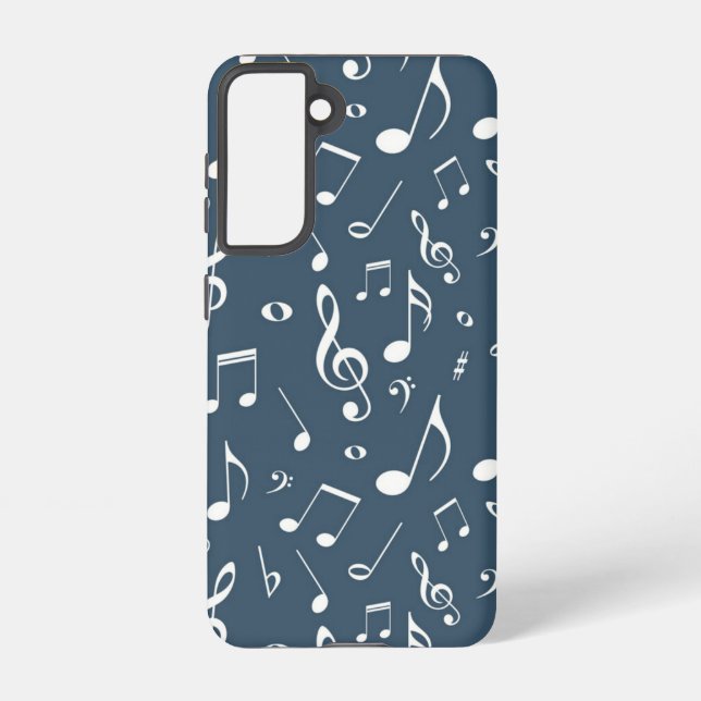 Musikmuster Samsung Galaxy Hülle (Rückseite)
