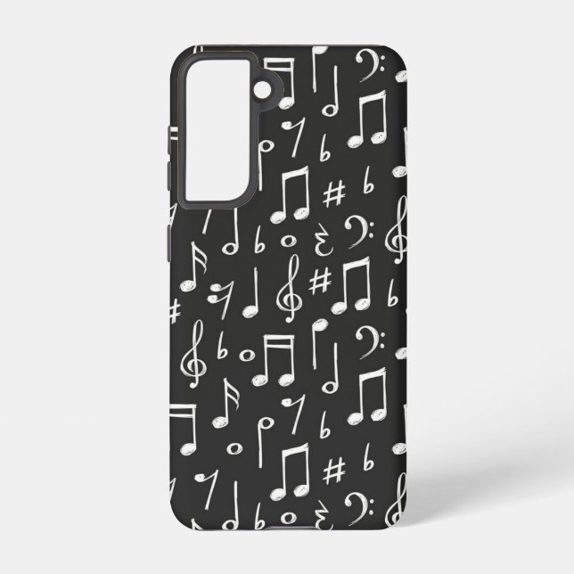 Musikmuster Samsung Galaxy Hülle (Rückseite)