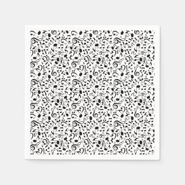 Musikmuster Serviette (Vorderseite)