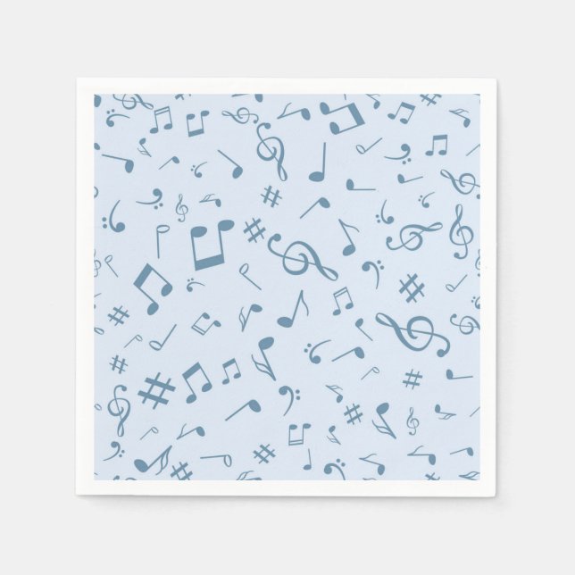 Musikmuster Serviette (Vorderseite)