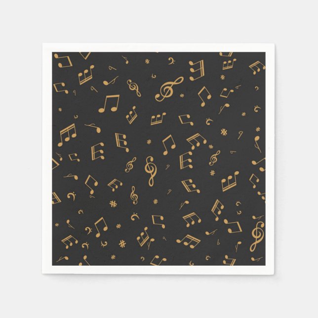 Musikmuster Serviette (Vorderseite)