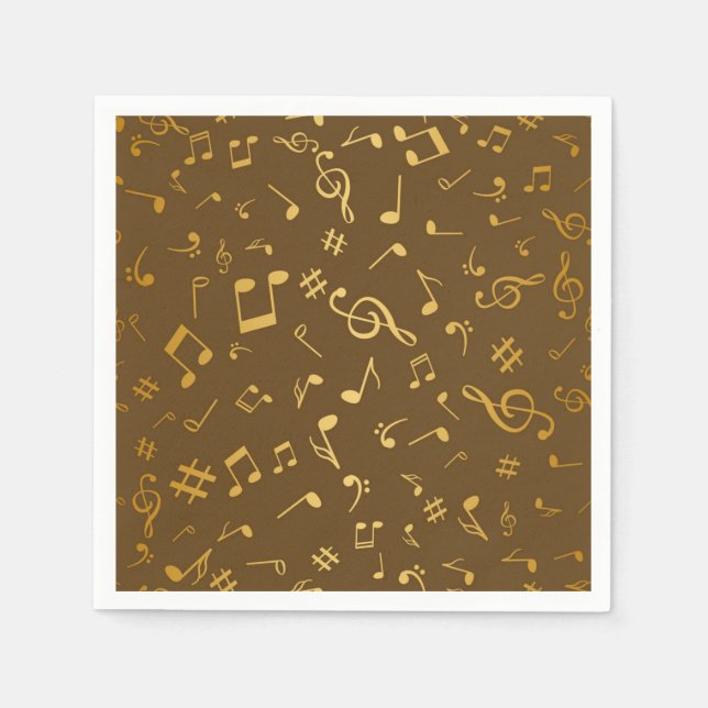 Musikmuster Serviette (Vorderseite)