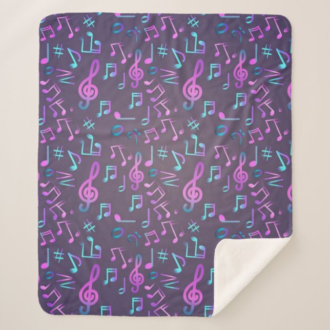 Musikmuster Sherpadecke (Vorderseite)