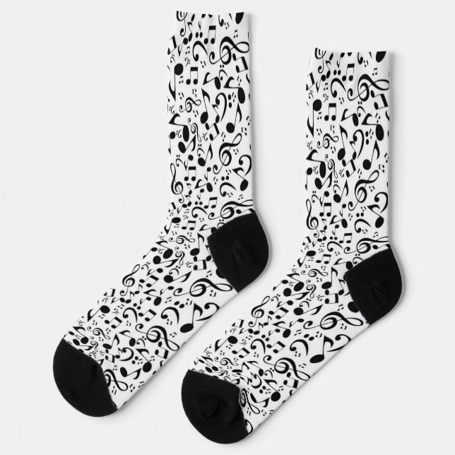 Musikmuster Socken (Linkes Detail)