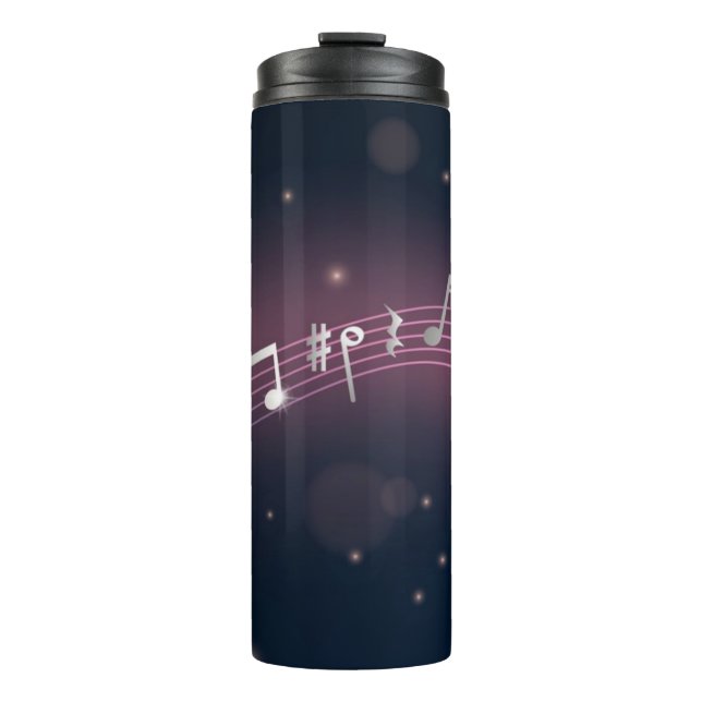 Musikmuster Thermosbecher (Vorderseite)