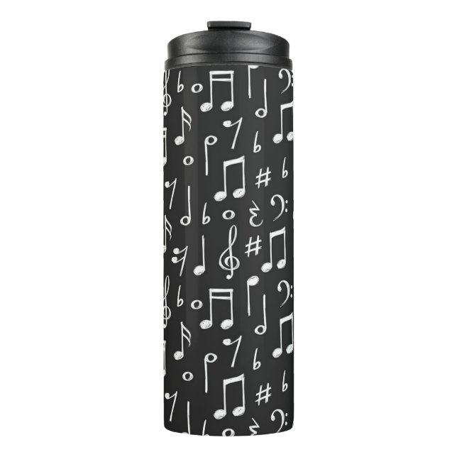 Musikmuster Thermosbecher (Vorderseite)