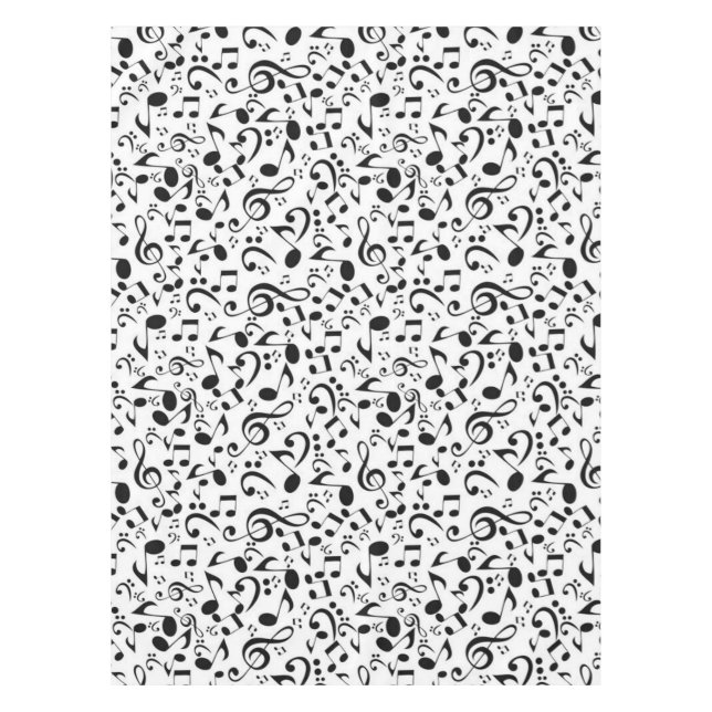 Musikmuster Tischdecke (Vorderseite)