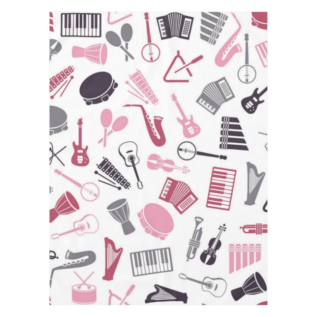 Musikmuster Tischdecke (Vorderseite)