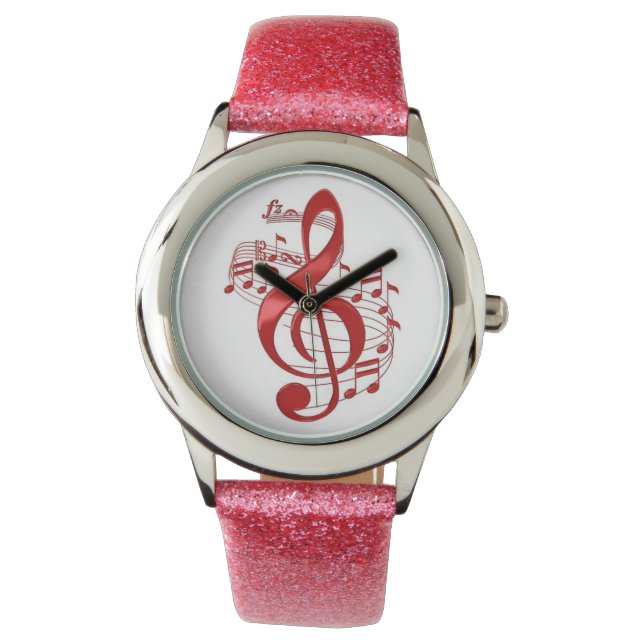 Musiknote Armbanduhr (Vorderseite)
