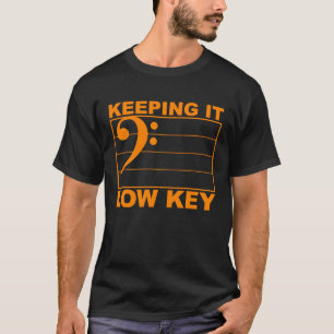 Musiknote Clef Baritone Trombone Musician Men T-Shirt