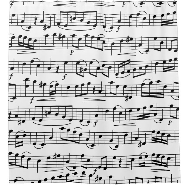 Musiknote Duschvorhang (Vorderseite)