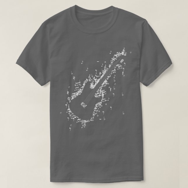 Musiknote Electric Guitar843 T-Shirt (Design vorne)