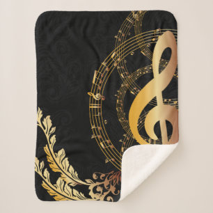 Musiknote Elegantes Design Sherpadecke