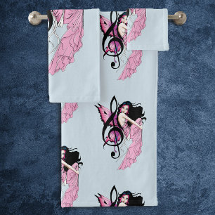 Musiknote Fairy Badhandtuch Set