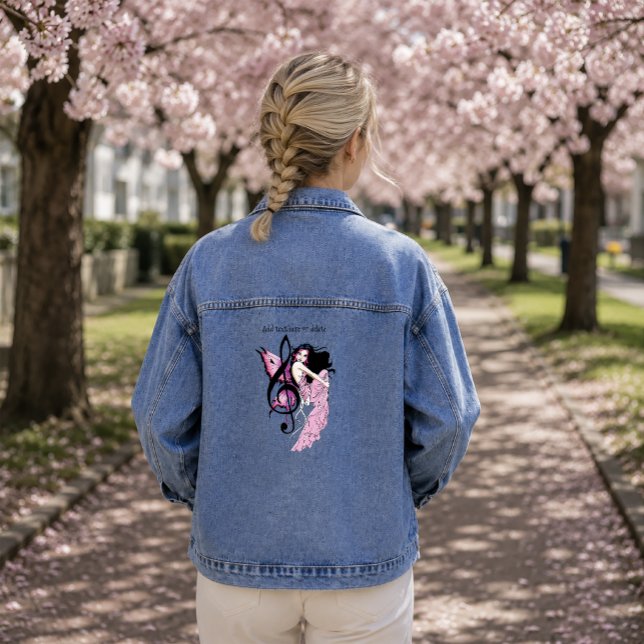 Musiknote Fairy Jeansjacke (Von Creator hochgeladen)