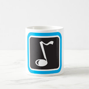 Musiknote Fett Minimalistisches musikalisches Symb Kaffeetasse