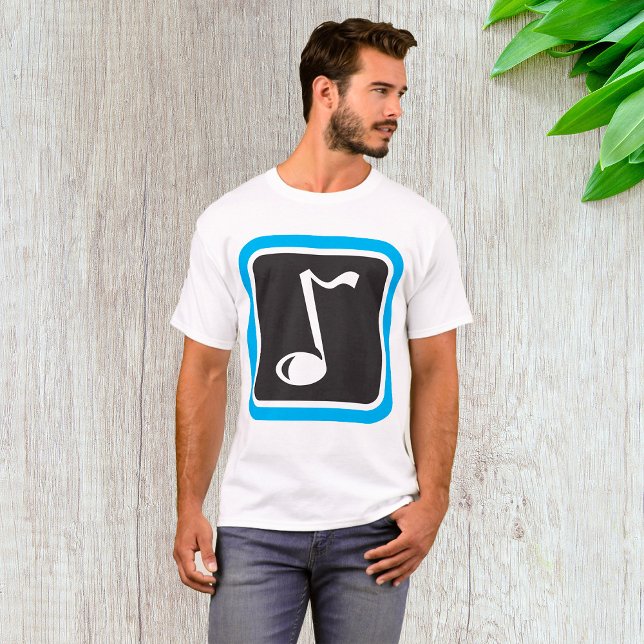 Musiknote Fett Minimalistisches musikalisches Symb T-Shirt (Von Creator hochgeladen)