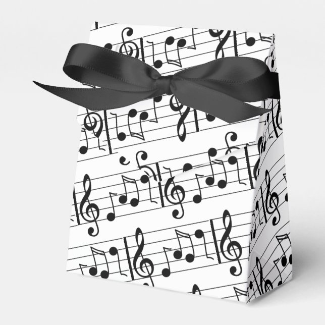 Musiknote Gefälligkeitsbox Geschenkschachtel (Vorderseite)
