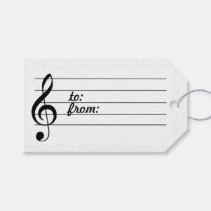 Musiknote-Geschenk-Tag Geschenkanhänger