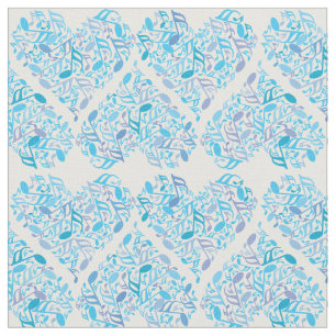 Musiknote Herz Stoff