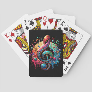 Musiknote in einem Außergewöhnlichem Design Spielkarten