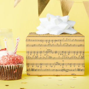 Musiknote in einer beliebigen Hintergrundfarbe Geschenkpapier