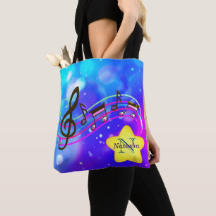 Musiknote in Starry Sky für einen glücklichen So Tasche