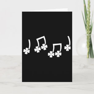 Musiknote Irlands St. Patricks Day Lustiger Musikl Karte