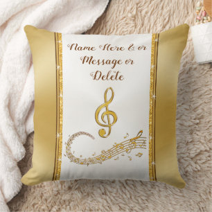 Musiknote Kissen, Personalisierte Musikgeschenke Kissen