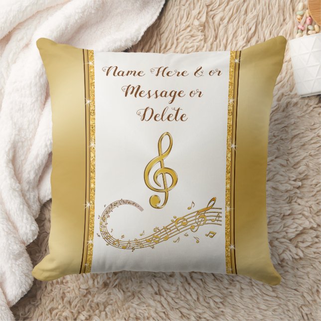 Musiknote Kissen, Personalisierte Musikgeschenke Kissen (Decke)