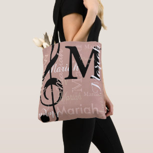 Musiknote löschen Farbnamen der Dusty-Rose Tasche