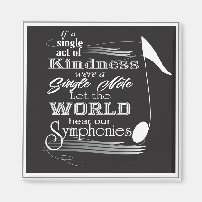 Musiknote-Magnet Magnet (Vorne)