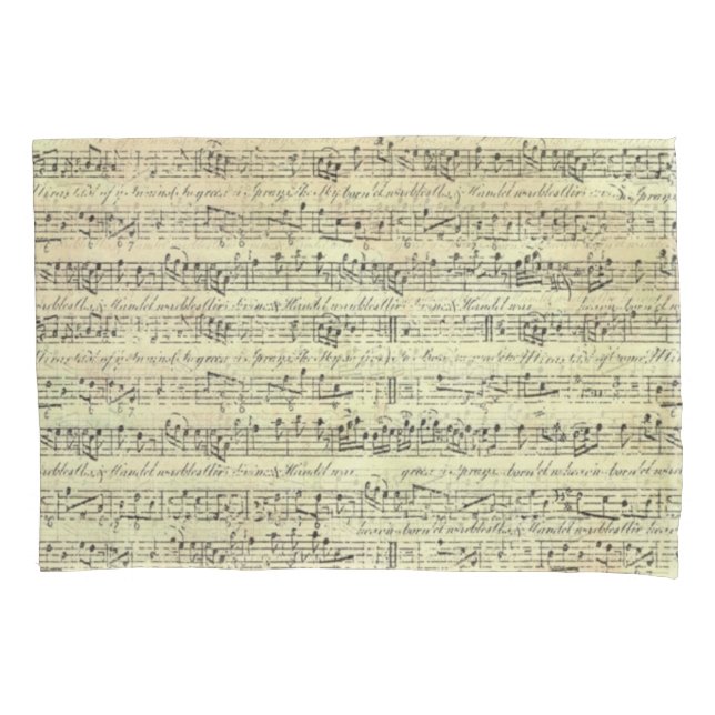 Musiknote Muster-Musik-Thema-Kissen-Kasten Kissenbezug (Vorderseite)