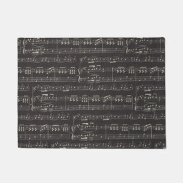 Musiknote Pattern Music Theme Doormat Fußmatte