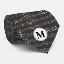 Musiknote Pattern Music Theme Musiker Monogram