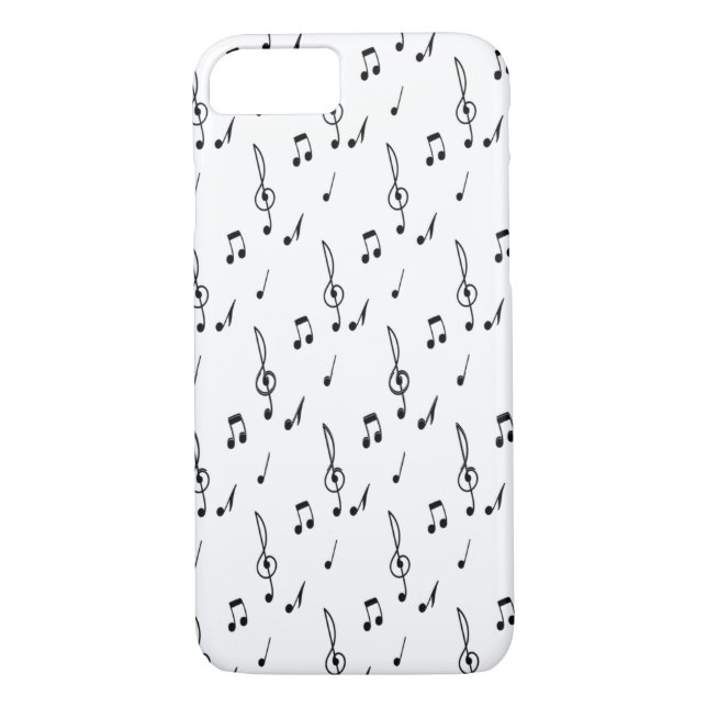 Musiknote Pattern Music Theme Treble Clef Case-Mate iPhone Hülle (Rückseite)