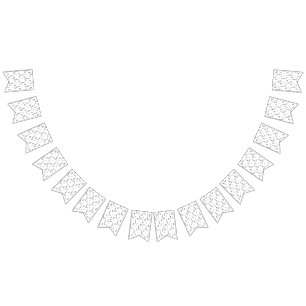 Musiknote Pattern Music Theme Treble Clef Wimpelkette