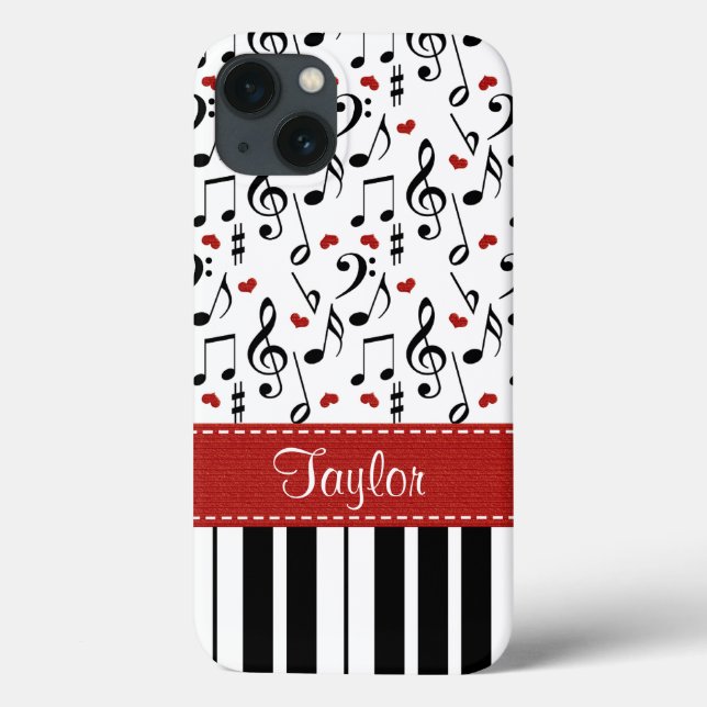 Musiknote Piano Case-Mate iPhone Hülle (Rückseite)