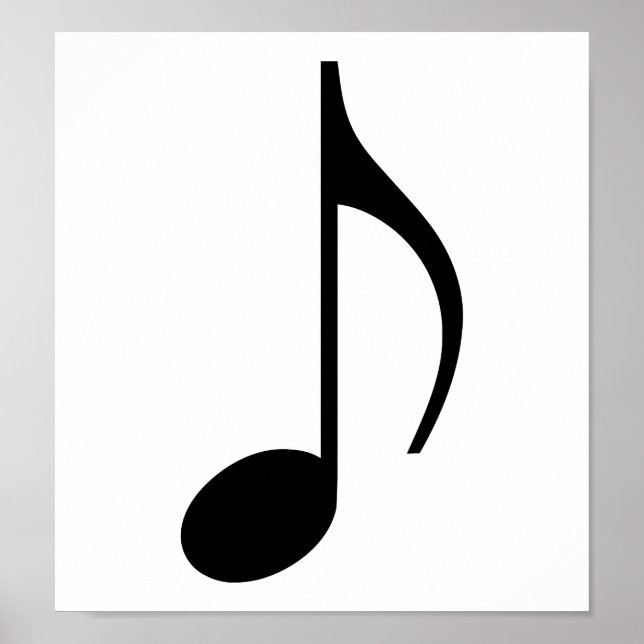 Musiknote Poster (Vorne)