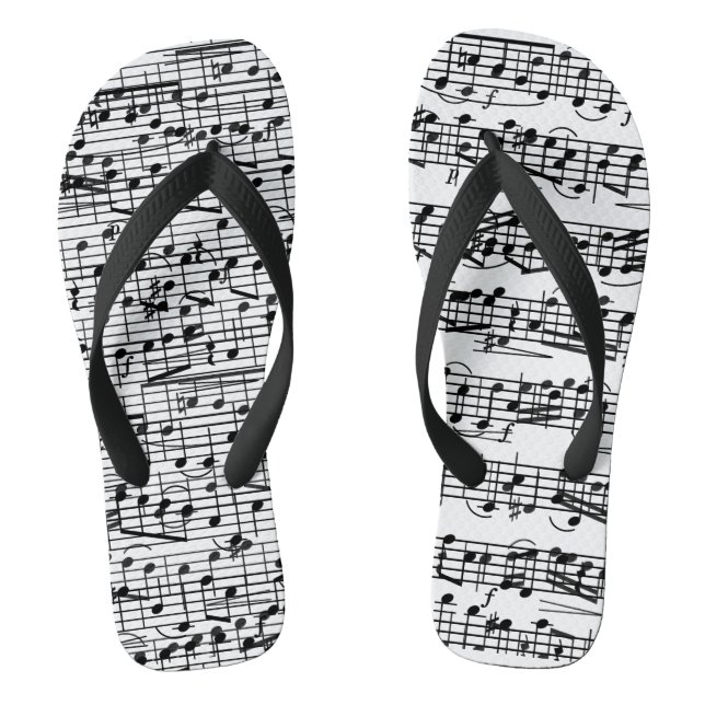 Musiknote Sheet Music Piano - Bemerkungen Flip Flops (Fußbett)