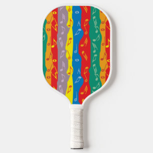 Musiknote Streifen Pickleball Schläger