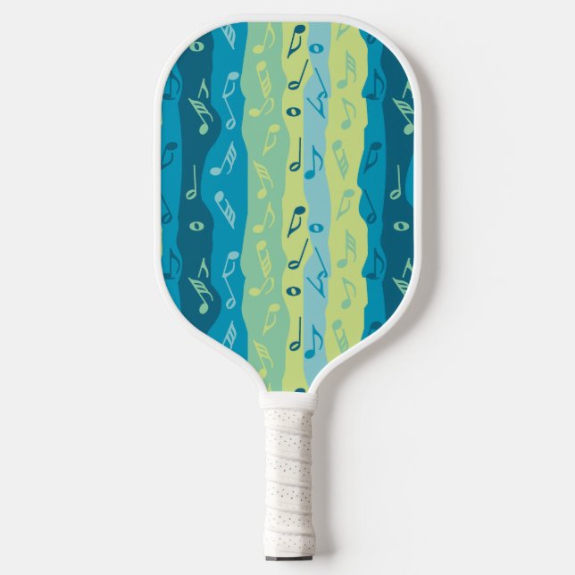 Musiknote Streifen Pickleball Schläger (Vorderseite)