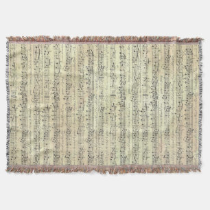 Musiknote Throw-Decken-Musikthema Decke