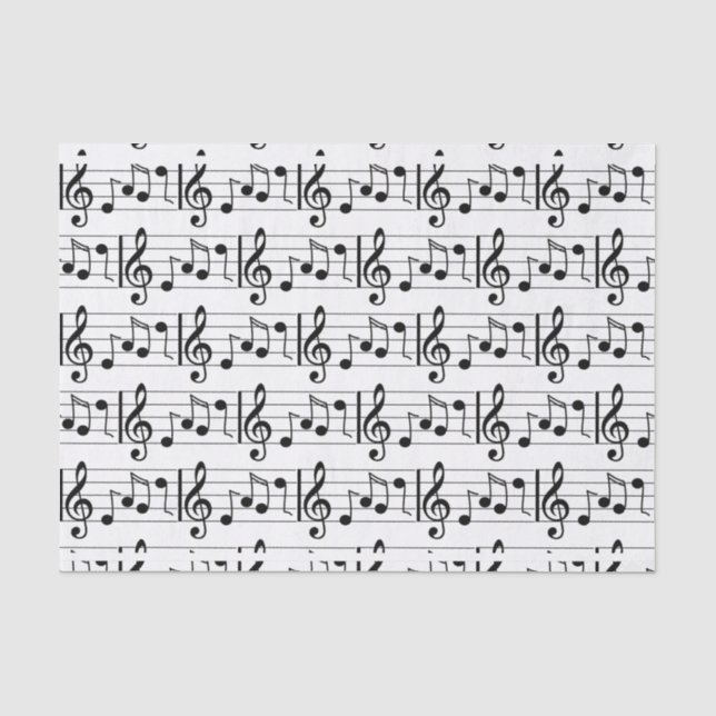 Musiknote Tissue Paper Seidenpapier (Vorderseite)