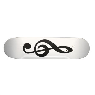 Musiknoteentwurf Skateboard-Plattform Skateboard