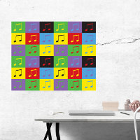 Musiknoten 8. Pop Art Pattern