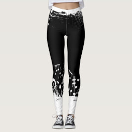Musiknoten abstrakt leggings
