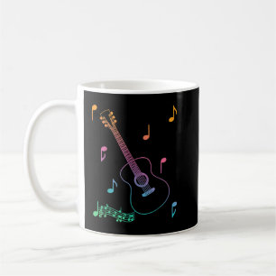 Musiknoten Akustikgitarre Kaffeetasse