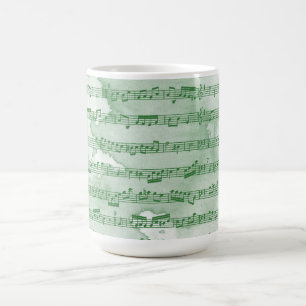 Musiknoten Aquarell Kaffeetasse